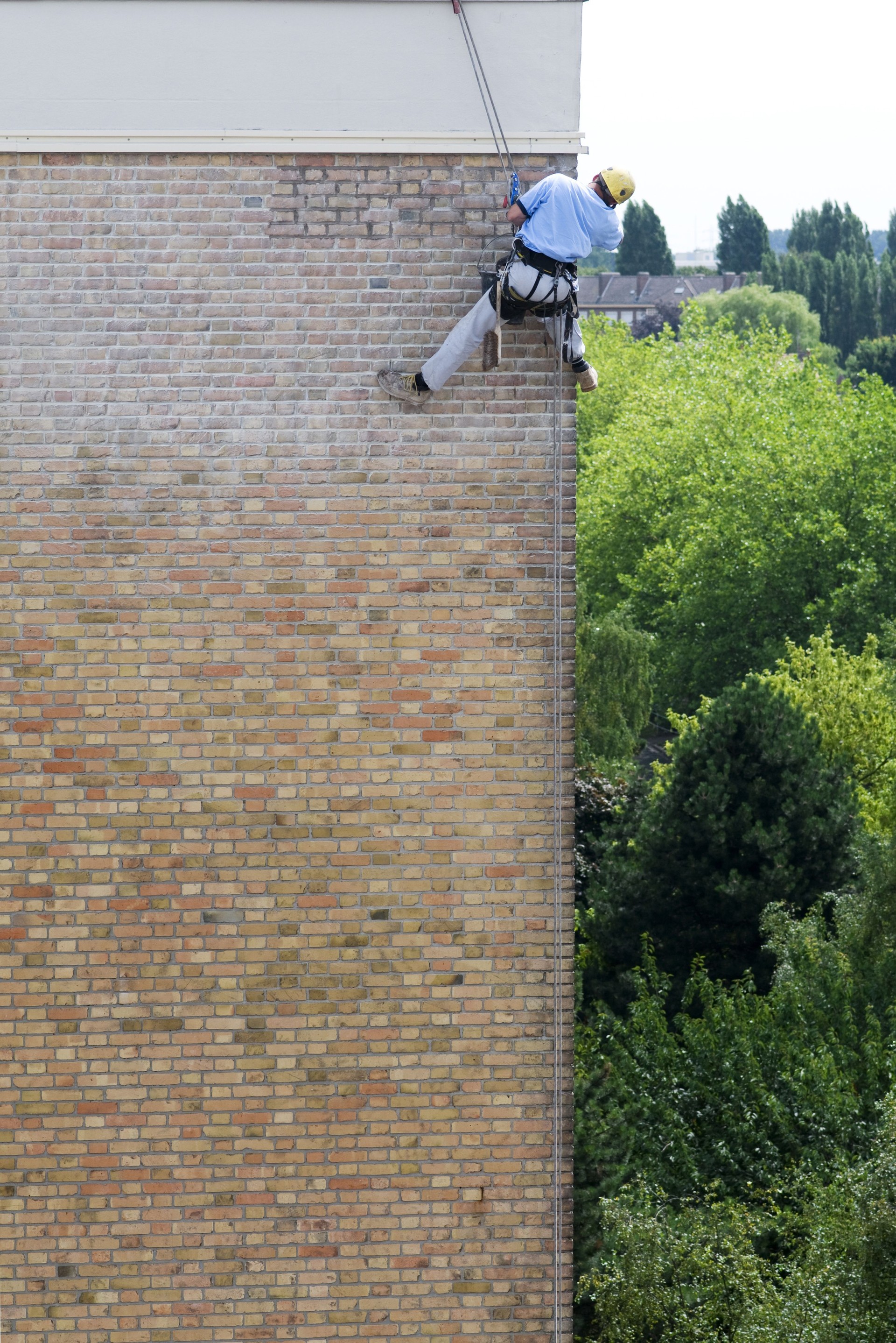 Man restoring the house